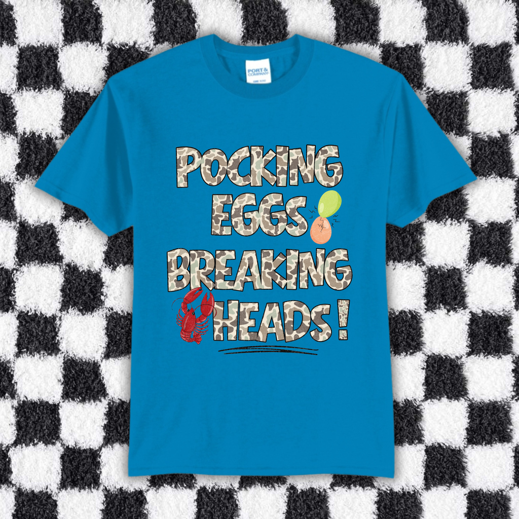 Pocking Eggs Breaking Heads • Tall Tee