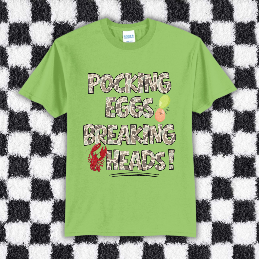Pocking Eggs Breaking Heads • Tall Tee